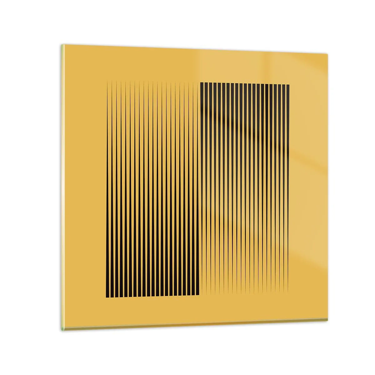 Billede på glas - Modsætningernes kvadrat - 30x30 cm