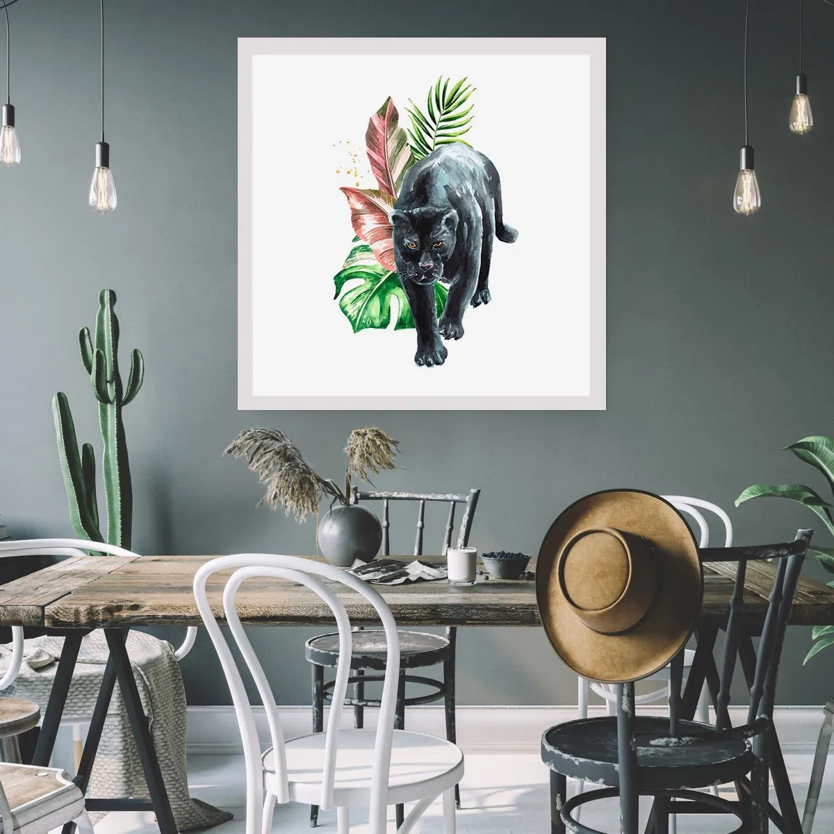 Plakat - Vild i hjertet - 50x50 cm