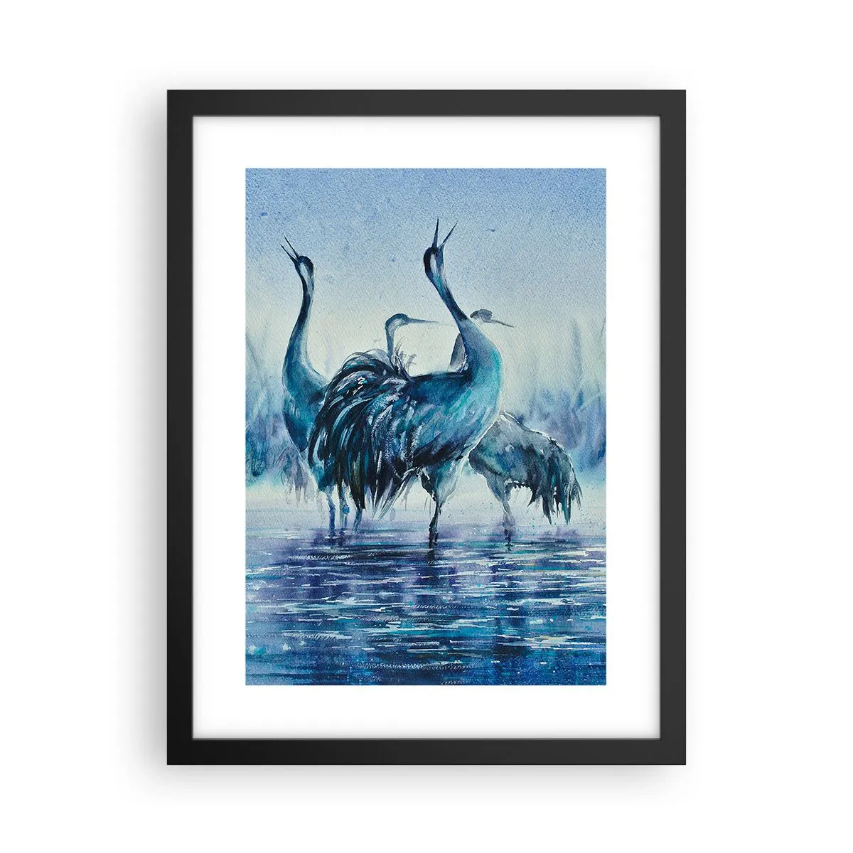 Plakat i sort ramme - Morgenmøde - 30x40 cm
