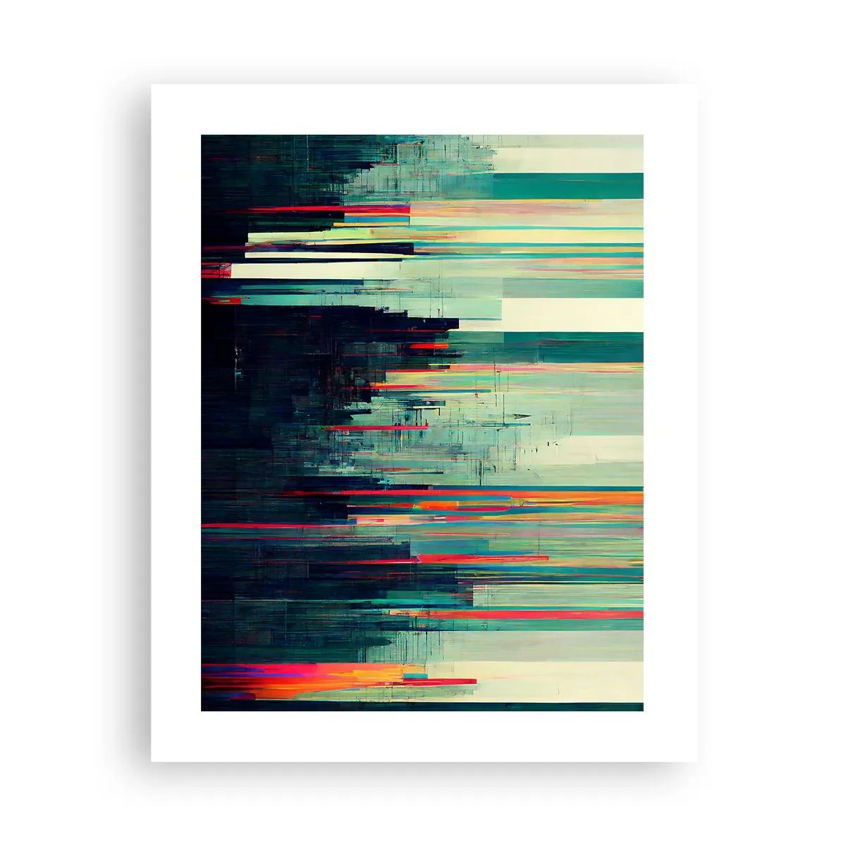 Plakat - Futuristisk by - 40x50 cm