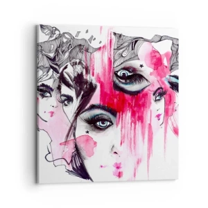 Lærredstryk - Billede på lærred - , - 70x70 cm