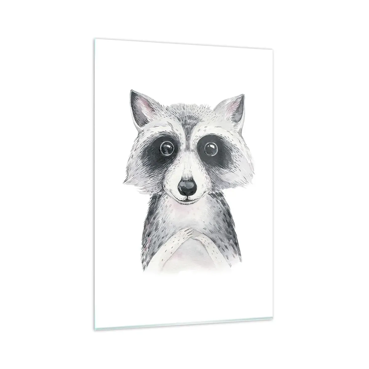 Billede på glas - Et øjeblik til at trække på skuldrene - 80x120 cm