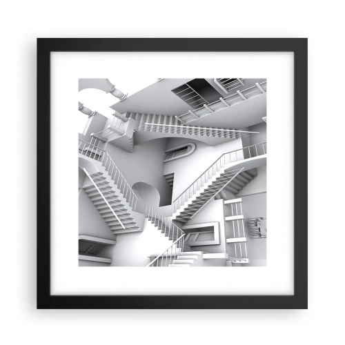 Plakat i sort ramme - Rummets paradokser - 30x30 cm