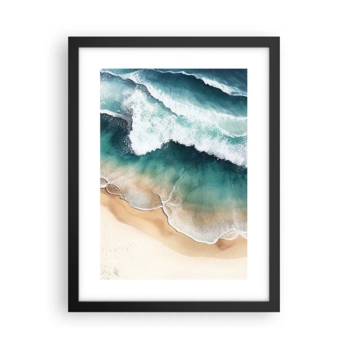 Plakat i sort ramme - Et evigt møde - 30x40 cm