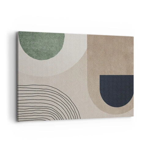 Lærredstryk - Billede på lærred - Blidheden i en oval - 100x70 cm