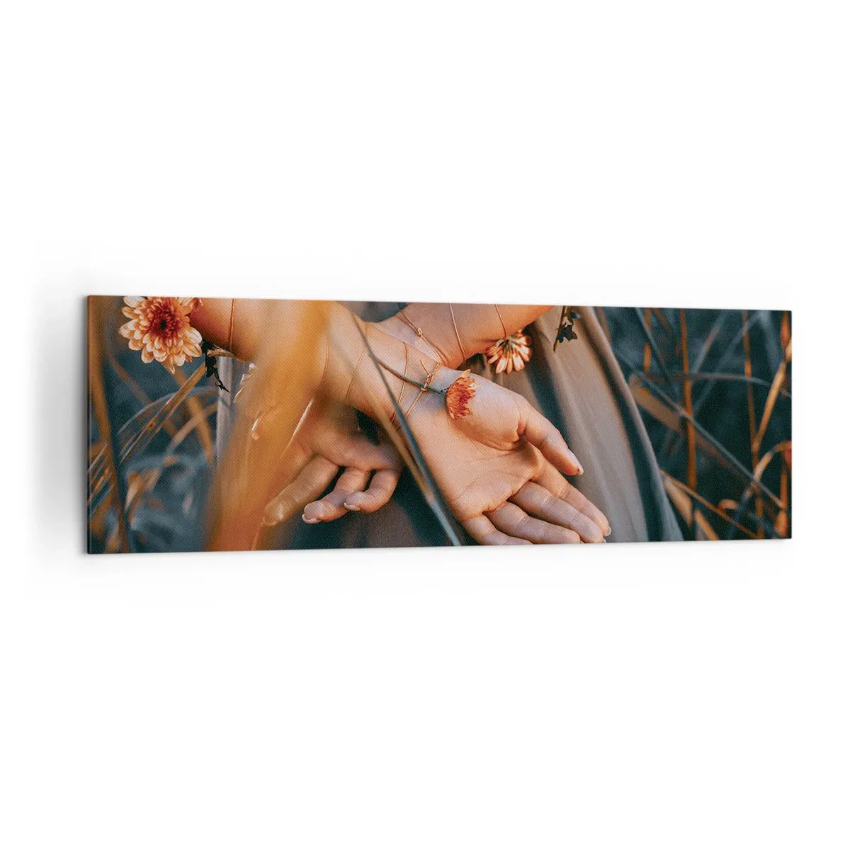 Lærredstryk - Billede på lærred - Forbundet med naturen - 160x50 cm