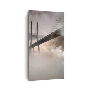 Lærredstryk - Billede på lærred - På en flod, der ikke eksisterer - 45x80 cm