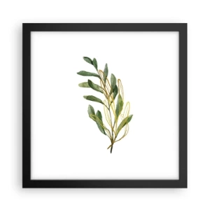 Plakat i sort ramme - Alt, hvad der er godt - 30x30 cm