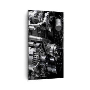 Lærredstryk - Billede på lærred - Stål, smuk, stærk - 45x80 cm