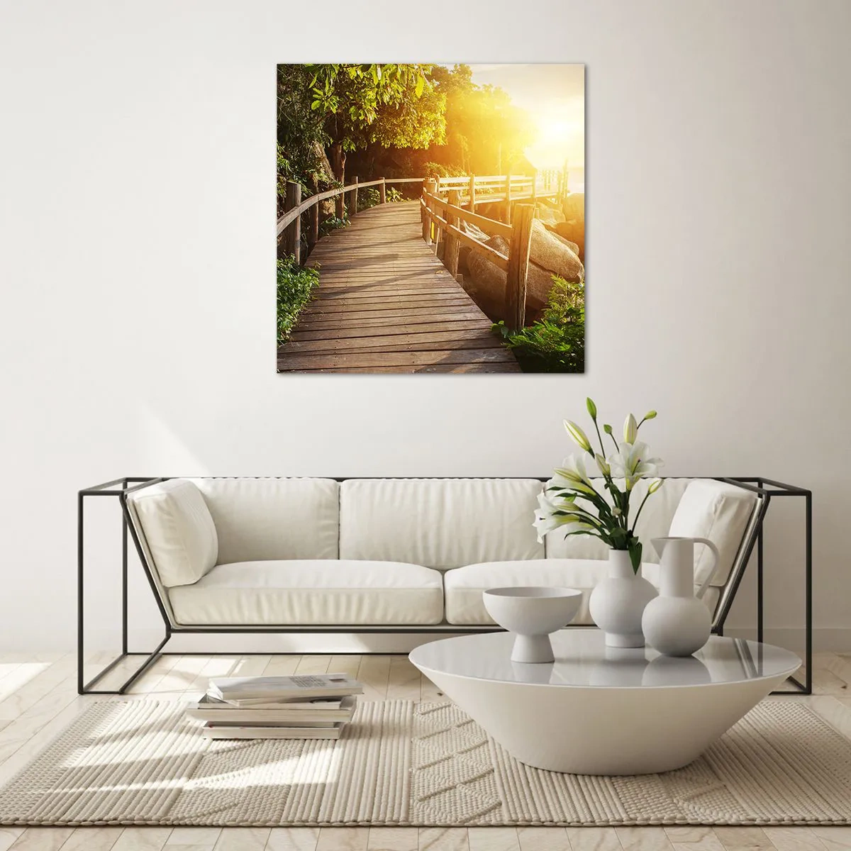 Billede på glas - Endnu et sving, endnu et under - 60x60 cm