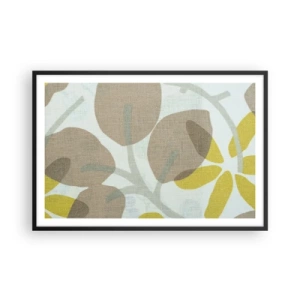 Plakat i sort ramme - Komposition i solskinnet - 91x61 cm