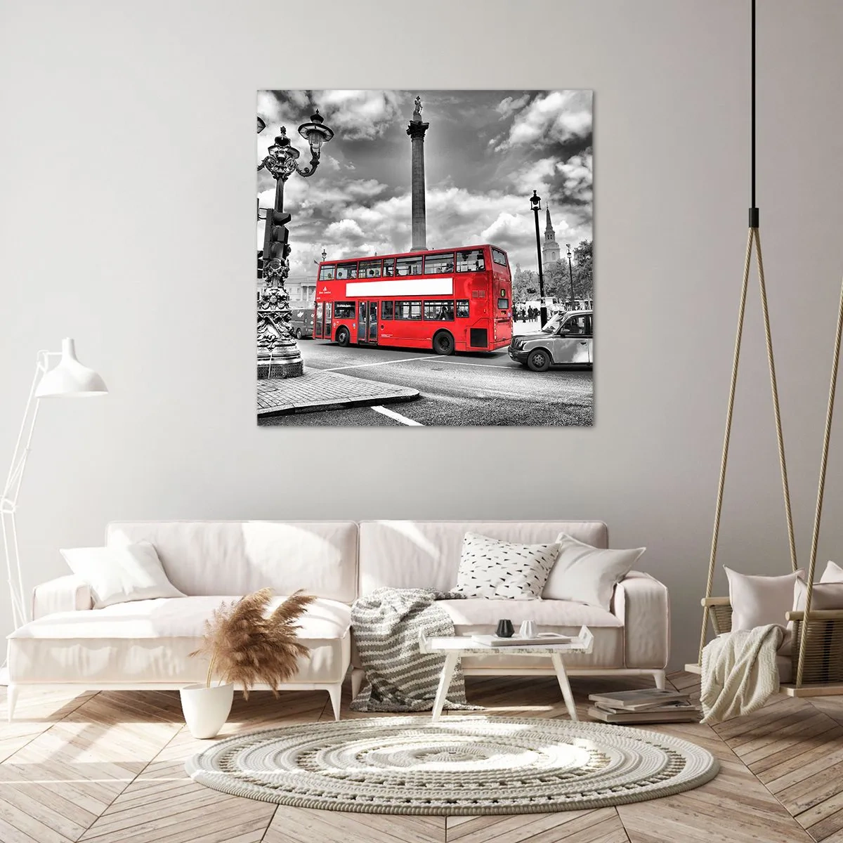 Lærredstryk - Billede på lærred - Byens sande livsnerve - 60x60 cm