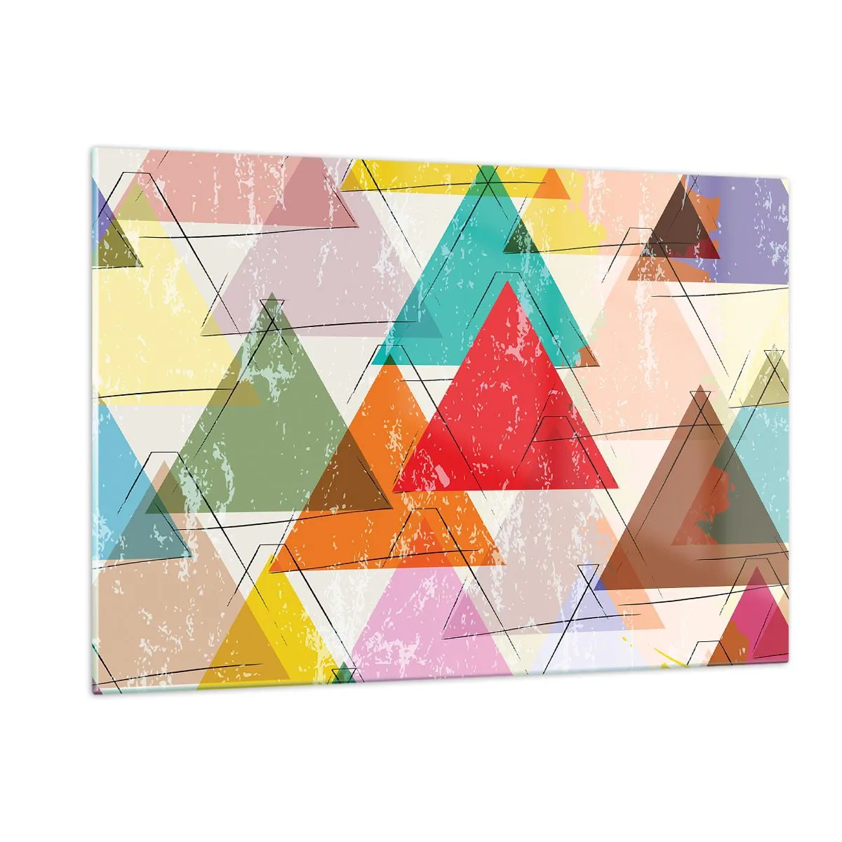 Billede på glas - Tre og tre - 120x80 cm