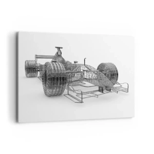 Lærredstryk - Billede på lærred - Ideelt design - idéen om dynamik - 120x80 cm