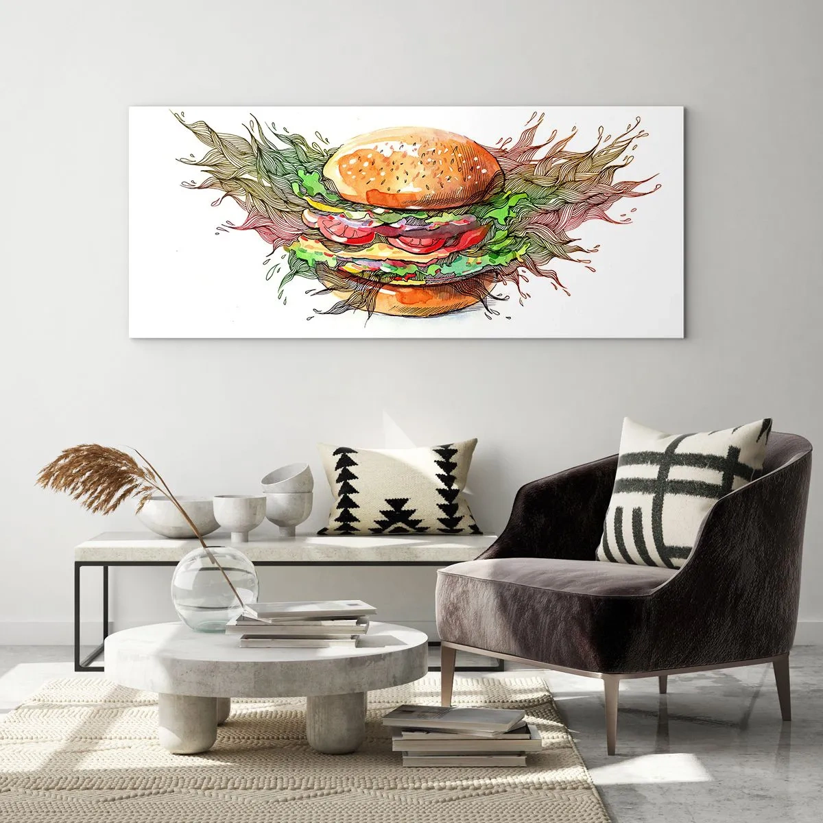 Billede på glas - Varm fristelse - 90x30 cm
