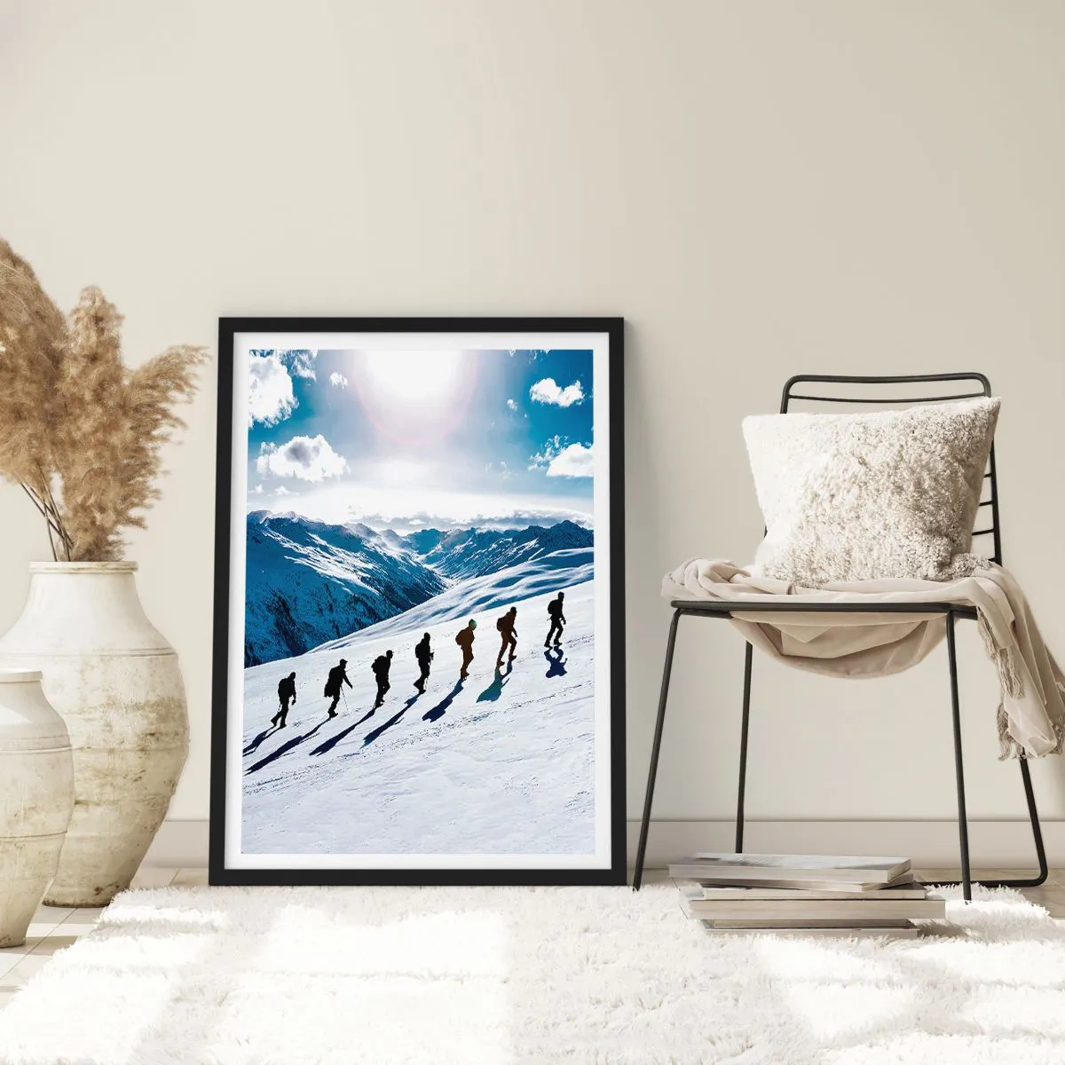 Plakat i sort ramme - Det vindende hold - 40x50 cm