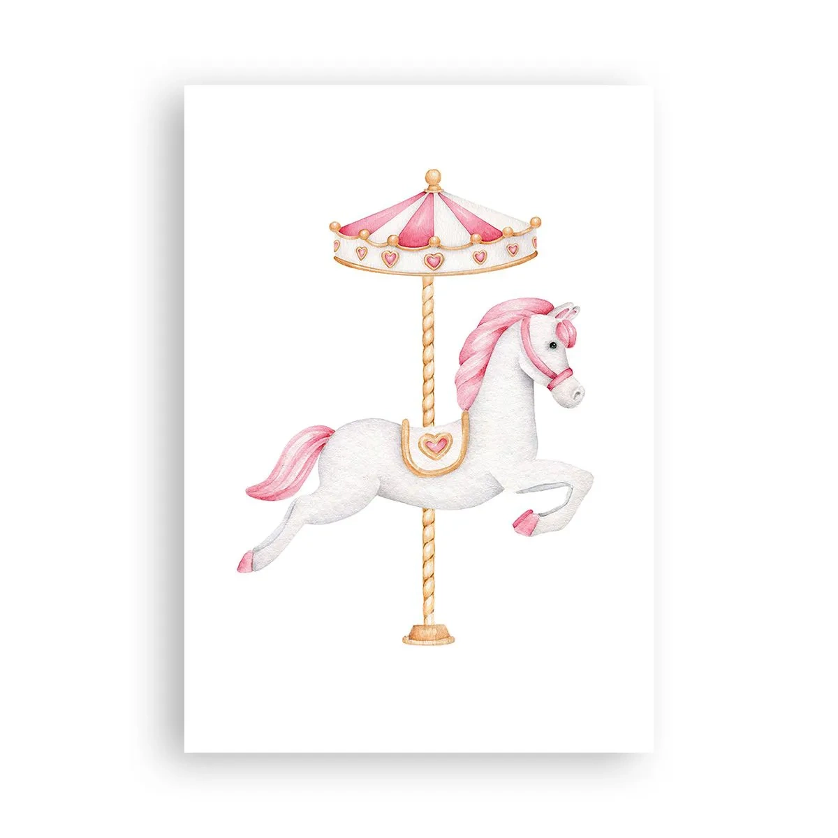 Plakat - Han satte af sted med en hov - 70x100 cm