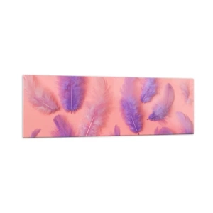 Billede på glas - Lilla fugl af begær - 160x50 cm
