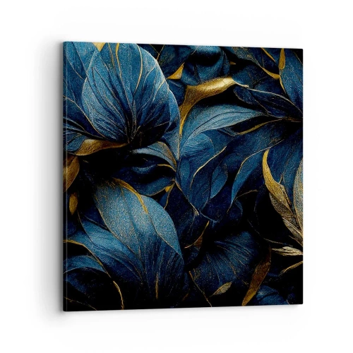 Lærredstryk - Billede på lærred - Foret med guld - 70x70 cm