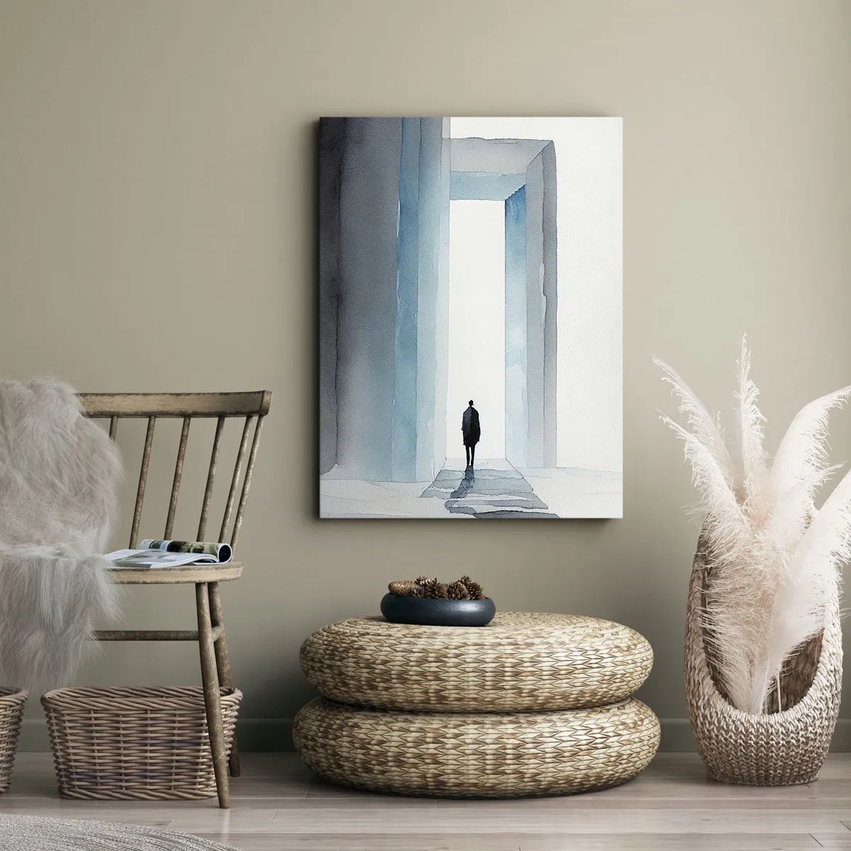 Lærredstryk - Billede på lærred - Lev uden grænser - 45x80 cm