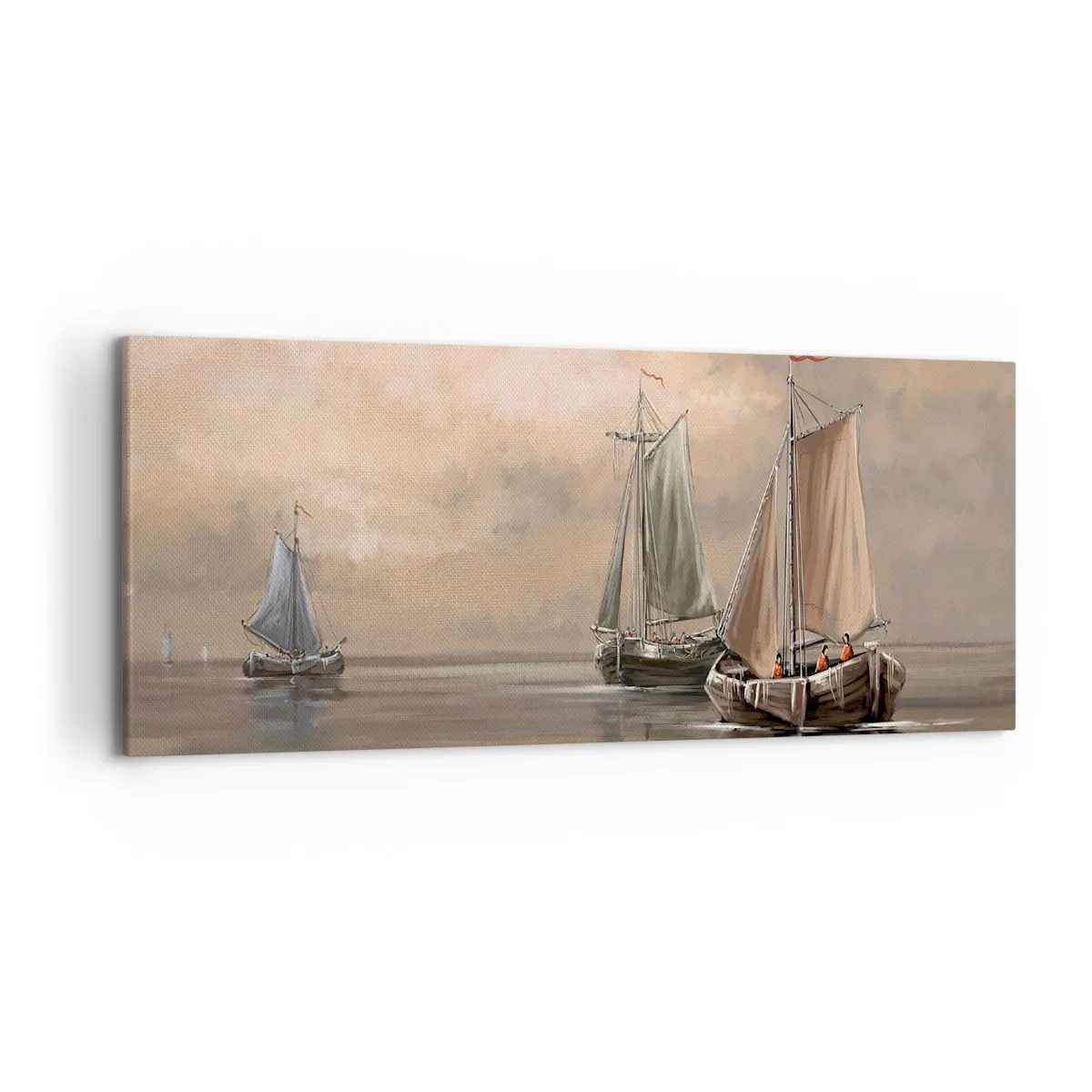 Lærredstryk - Billede på lærred - Sømændenes tilbagevenden - 120x50 cm