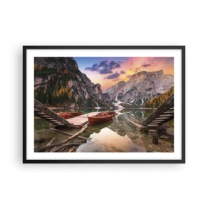 Plakat i sort ramme - Dagens løfte - 70x50 cm