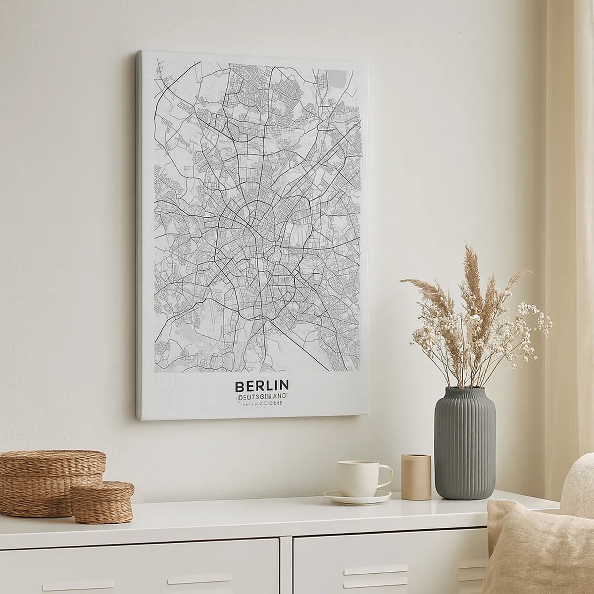 Lærredstryk - Billede på lærred - Berlins blomst - 50x70 cm