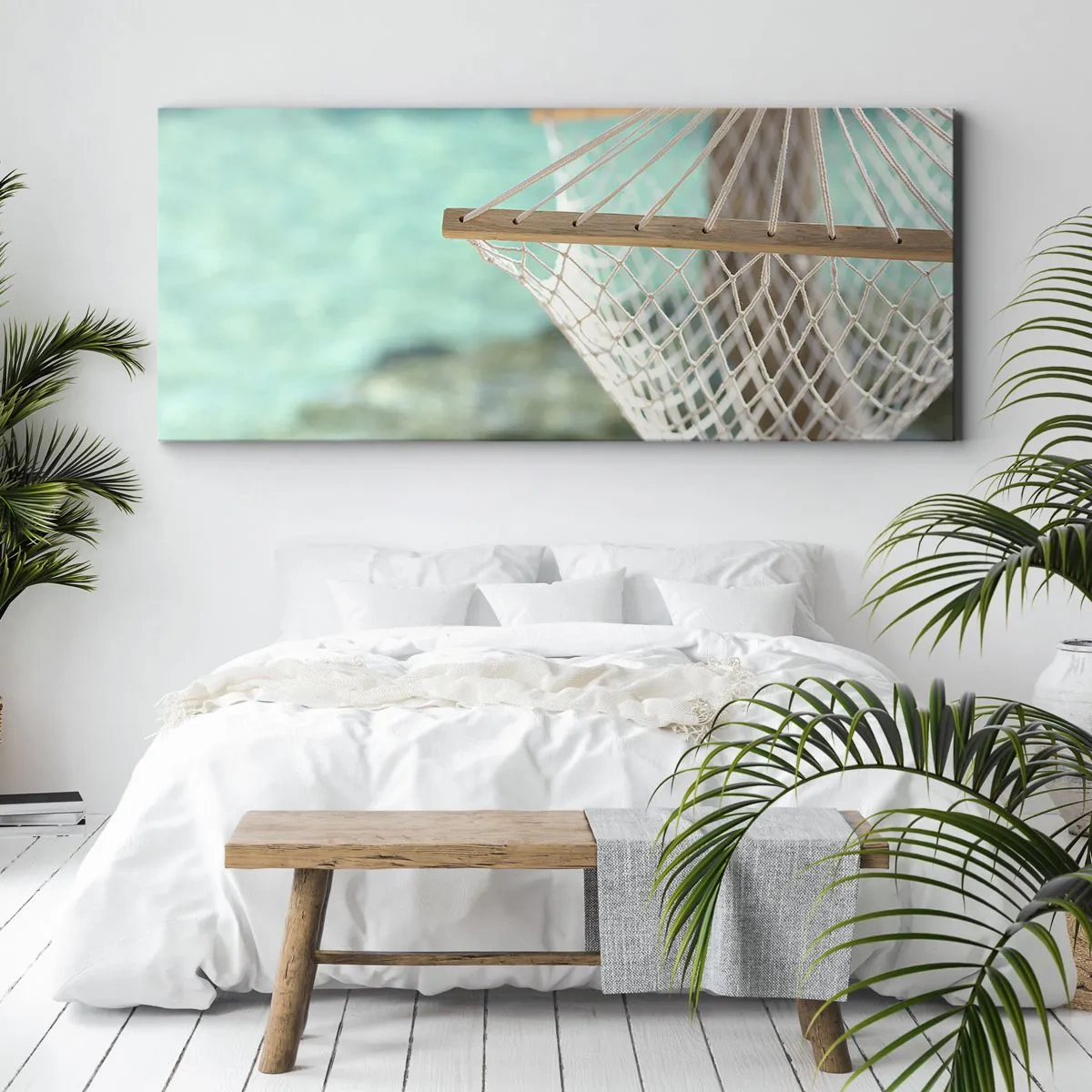 Lærredstryk - Billede på lærred - Tid til afslapning - 100x40 cm