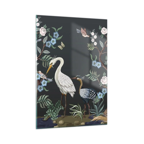 Billede på glas - Fugleparade - 50x70 cm