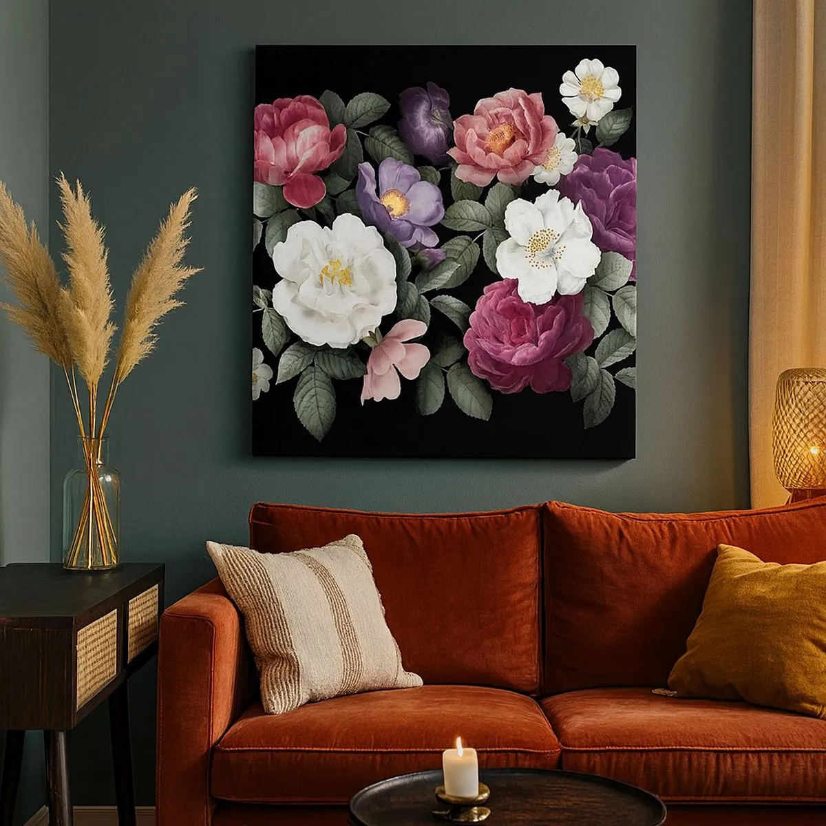 Lærredstryk - Billede på lærred - Fra en engelsk have - 30x30 cm