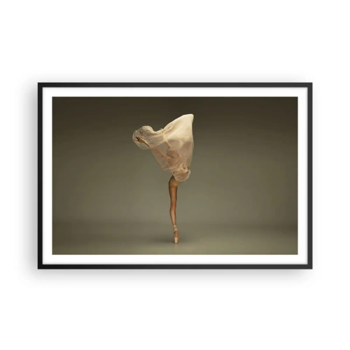 Plakat i sort ramme - Den er ved at flyve - 91x61 cm