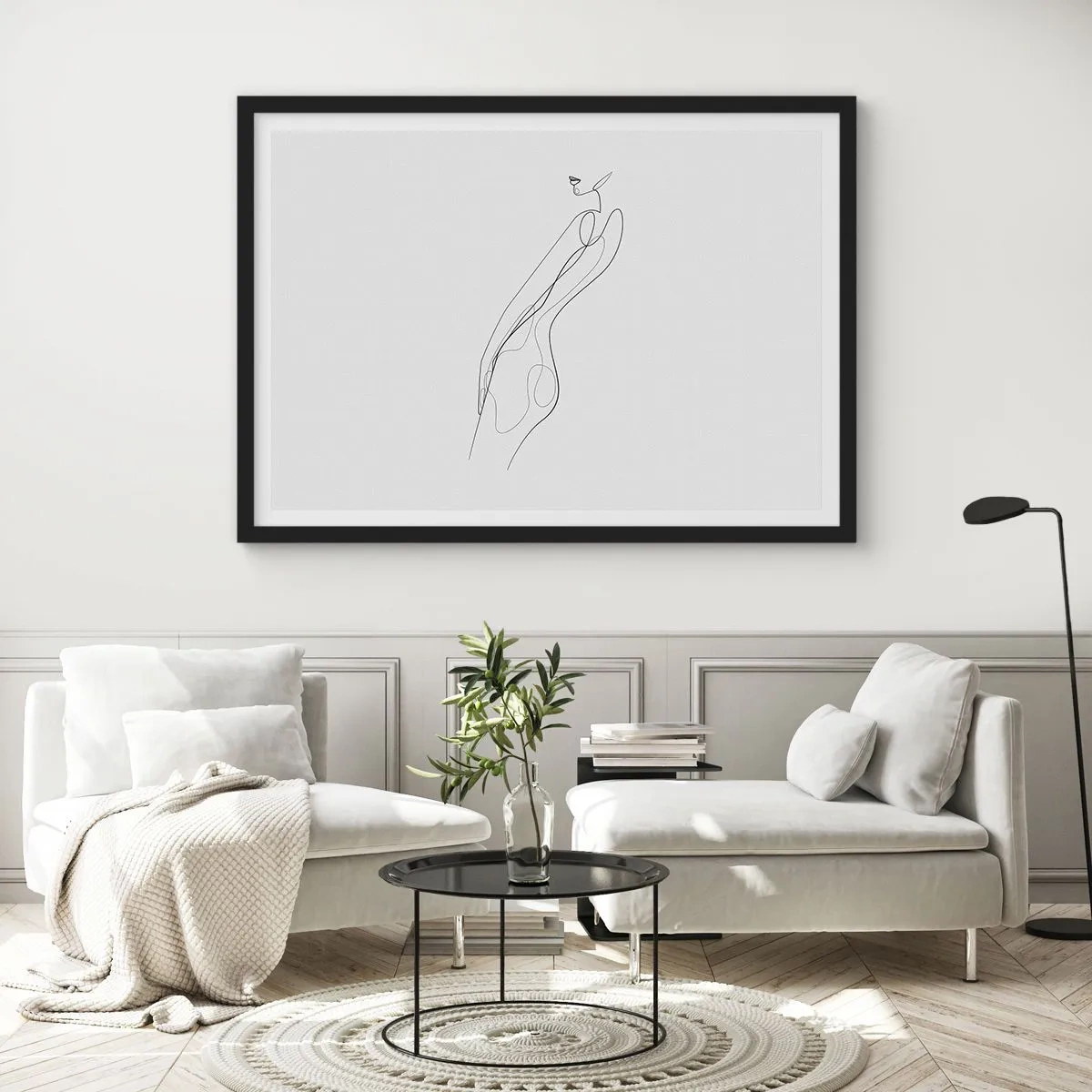 Plakat i sort ramme - Næppe et løfte - 91x61 cm