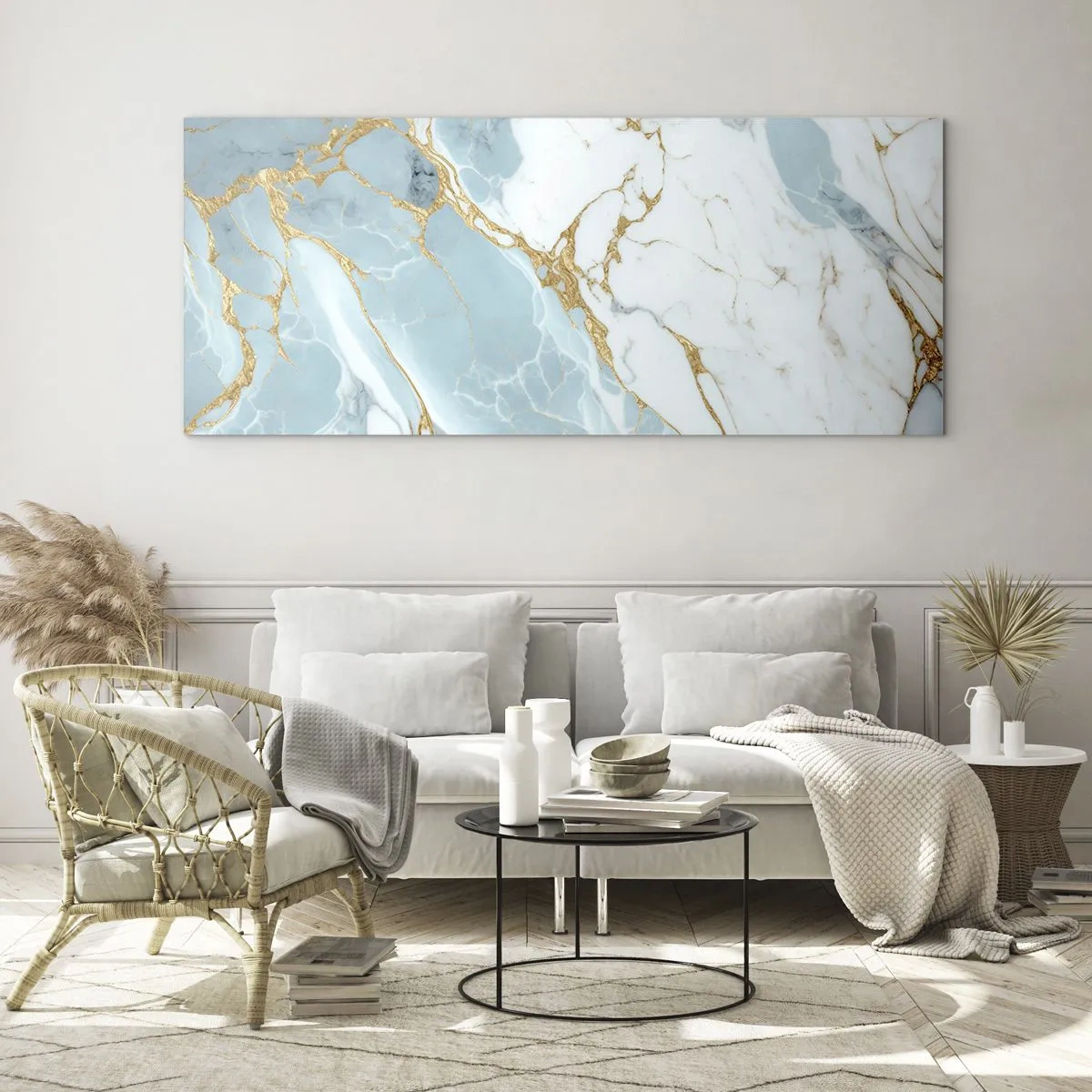 Billede på glas - Rigdom af sten - 160x50 cm