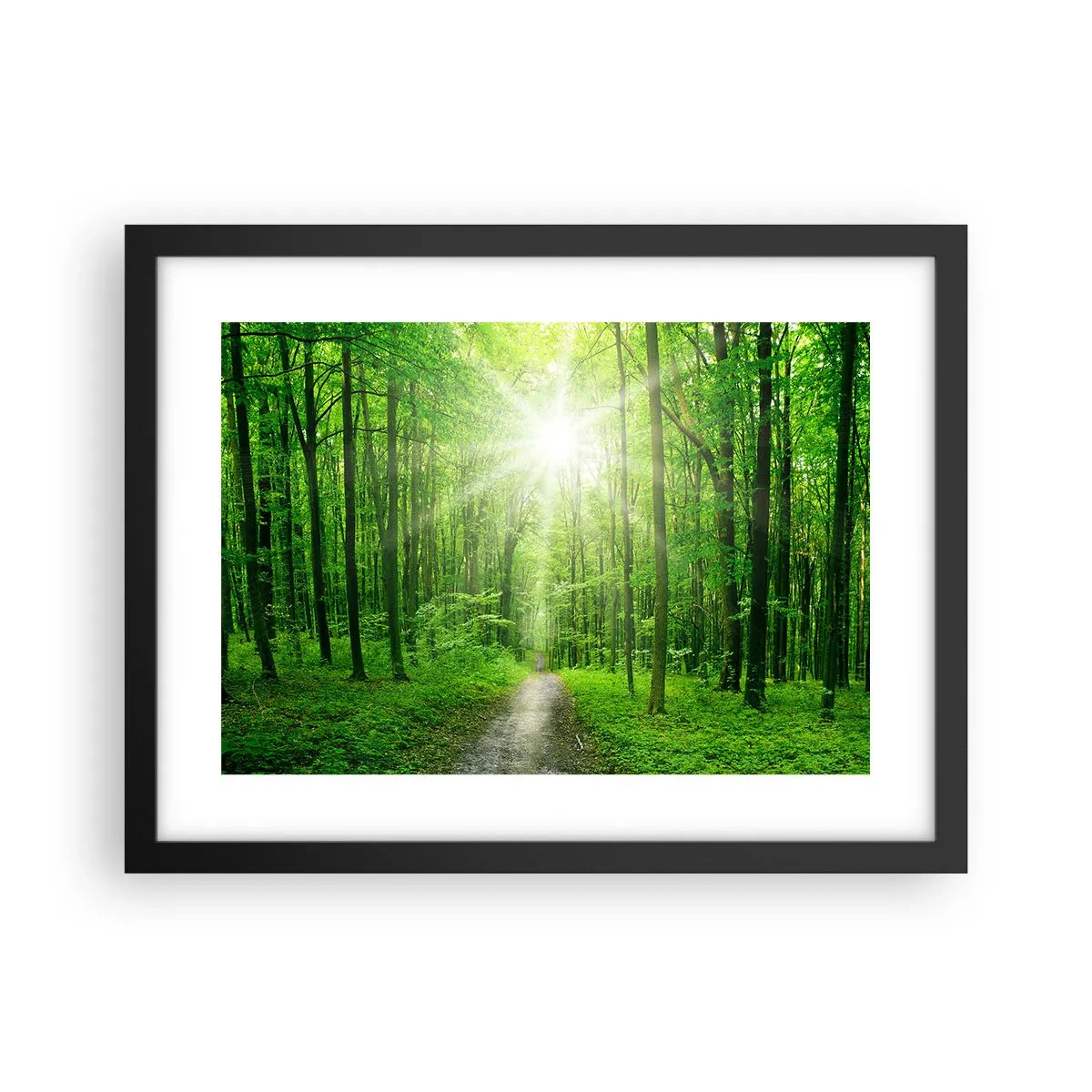 Plakat i sort ramme - Grøn katedral - 40x30 cm