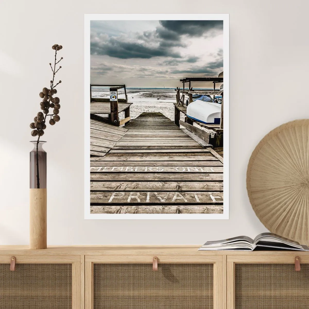Plakat - Stranden i nord - 70x100 cm