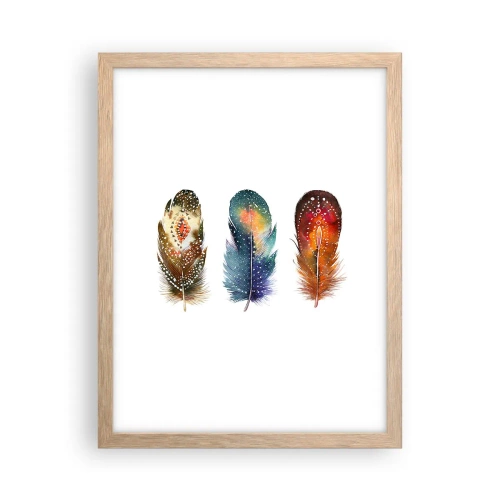 Plakat i ramme af lyst egetræ - Ritualer, ordinancer, mysterier - 30x40 cm