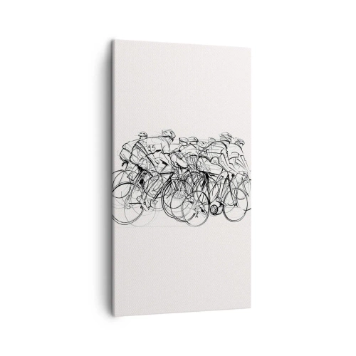 Lærredstryk - Billede på lærred - Sammen i et team - 45x80 cm