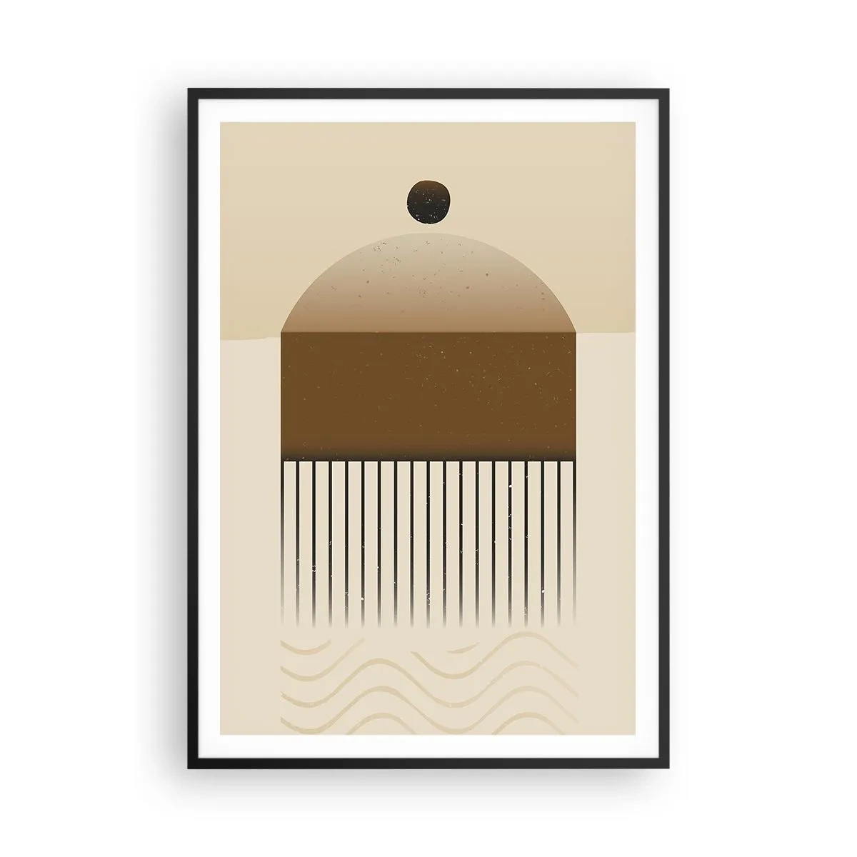 Plakat i sort ramme - Forskellige stater - 70x100 cm