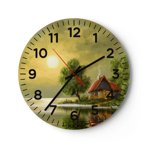 Vægur, Uret - Smukt, som fra et billede - 40x40 cm