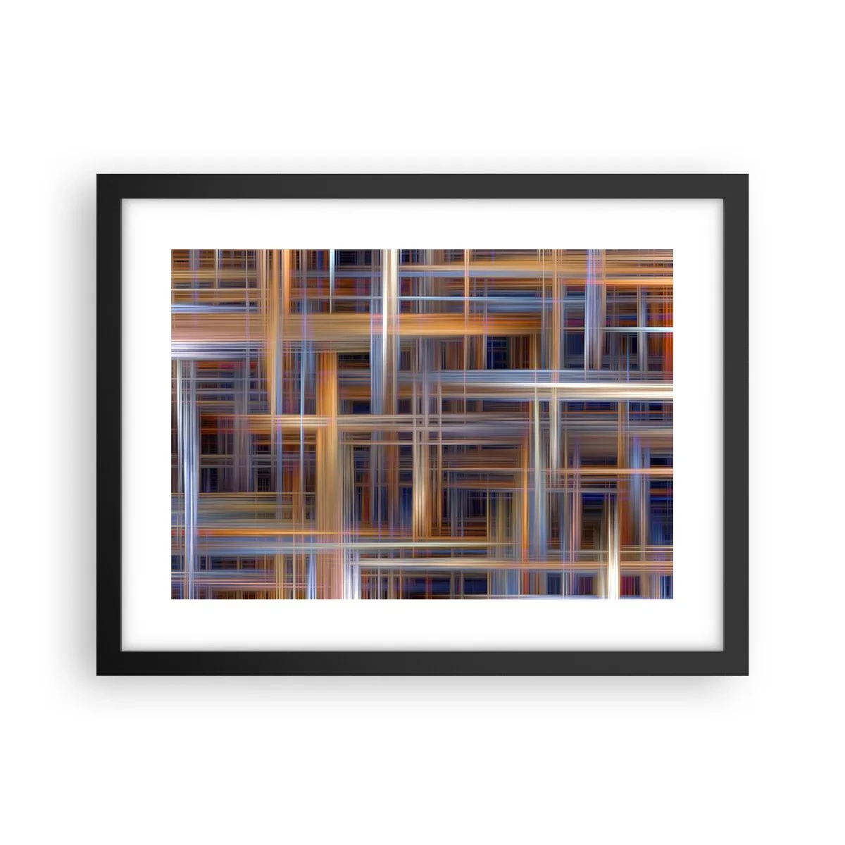 Plakat i sort ramme - Vævet af lys - 40x30 cm
