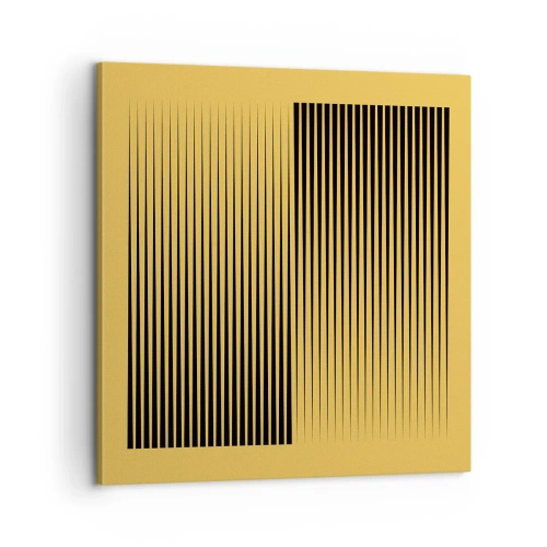 Lærredstryk - Billede på lærred - Modsætningernes kvadrat - 60x60 cm