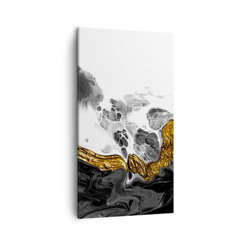 Lærredstryk - Billede på lærred - Organisk sammensætning - 45x80 cm