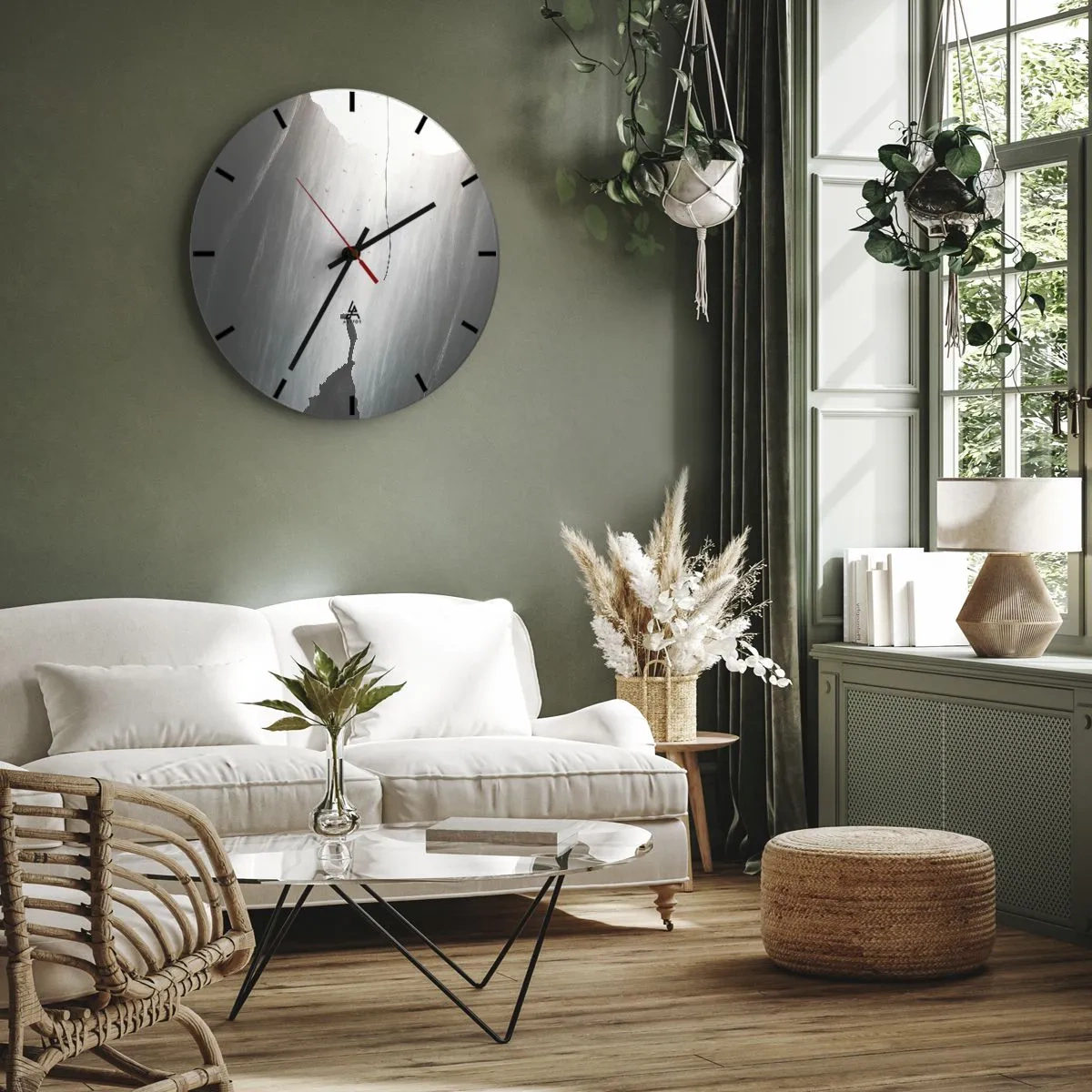 Vægur, Uret - Der er altid en vej ud - 30x30 cm