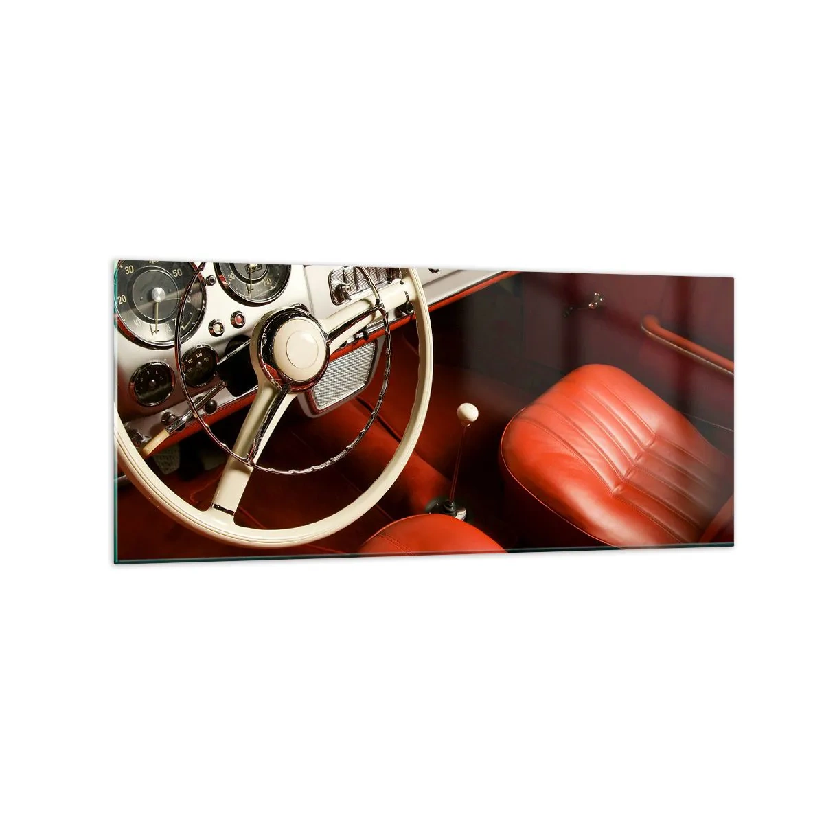 Billede på glas - Luksus i vintage stil - 120x50 cm