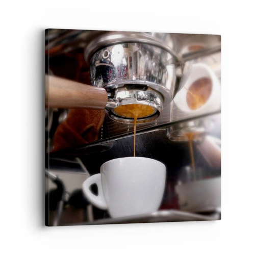 Lærredstryk - Billede på lærred - Et godt øjeblik på dagen - 30x30 cm