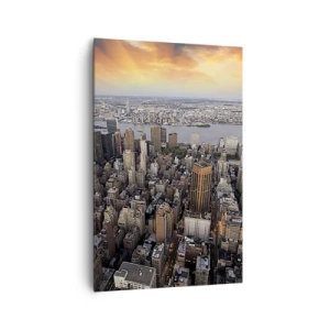 Lærredstryk - Billede på lærred - Tidens bankende hjerte - 80x120 cm