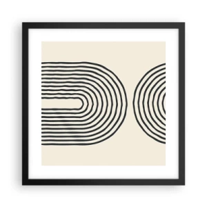Plakat i sort ramme - Kommer snart... - 40x40 cm