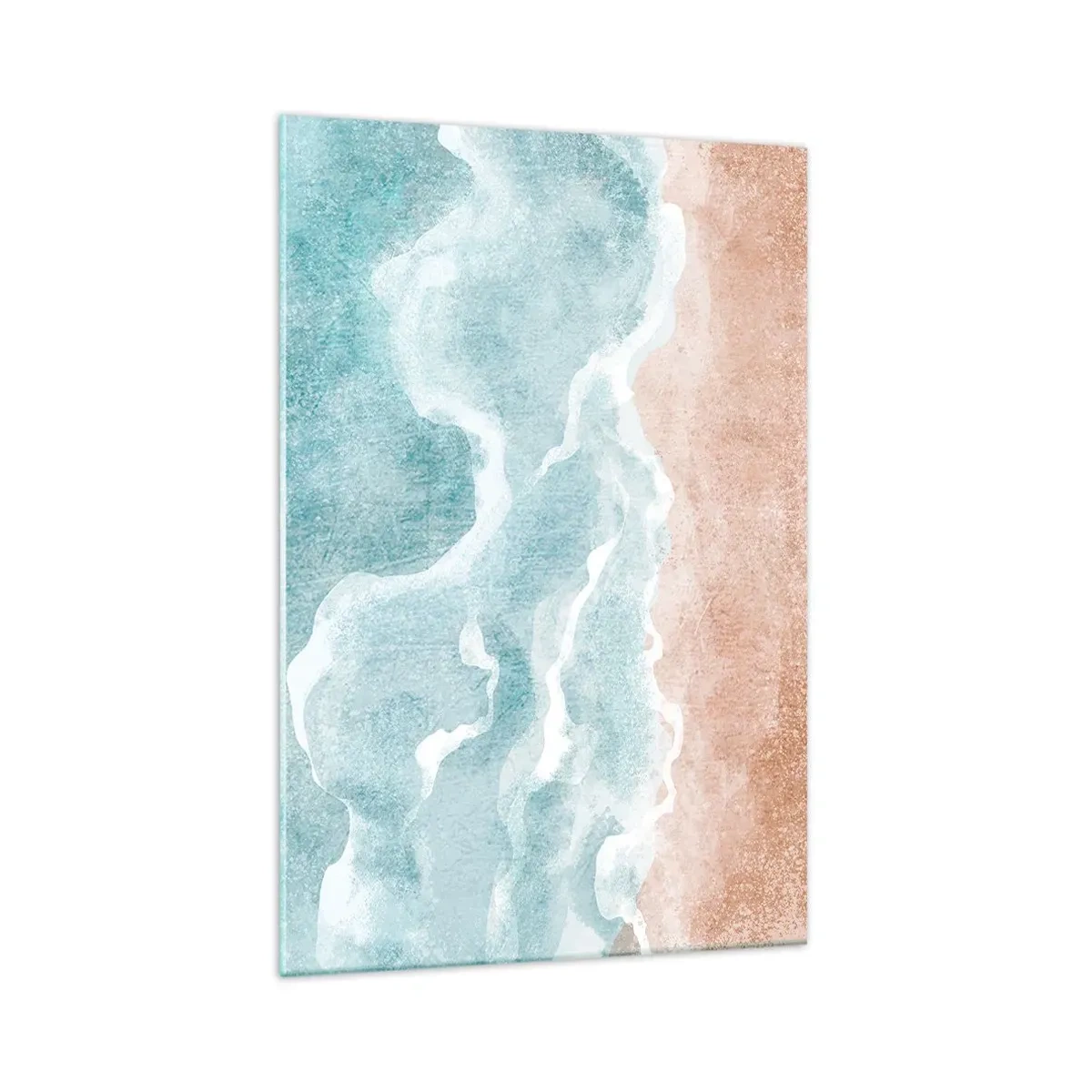 Billede på glas - Abstraktion af skyer - 70x100 cm