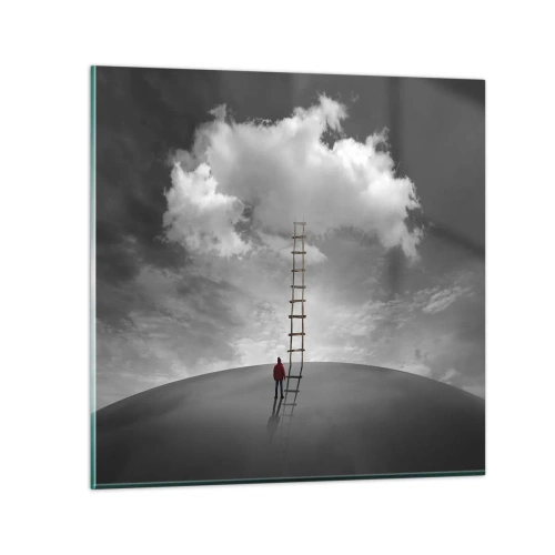 Billede på glas - Alt er muligt - 40x40 cm