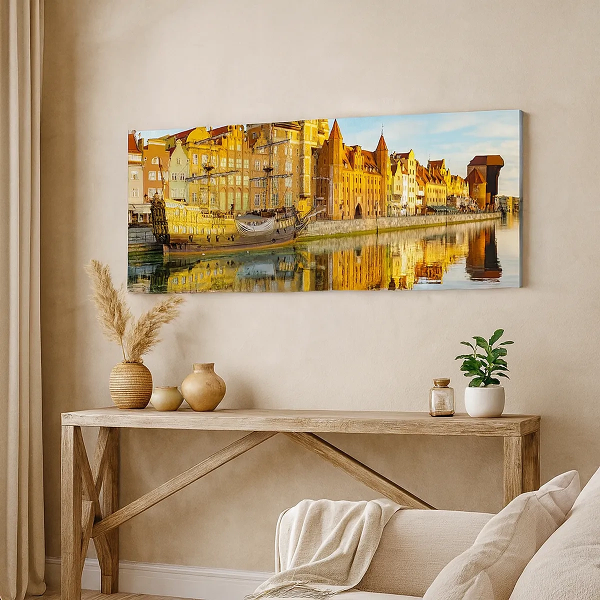 Lærredstryk - Billede på lærred - Et spejlbillede af fortiden - 30x30 cm